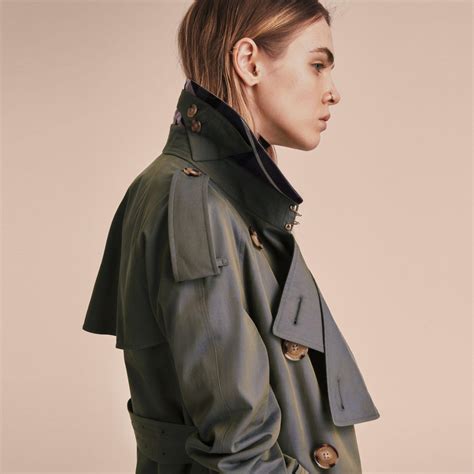 burberry tropical gabardine trench jacket blueberry|gabardine trench coat.